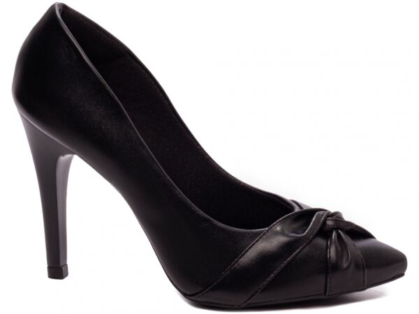 Sapato Scarpin Bico Fino Salto Alto Preto AVS 9200-113A