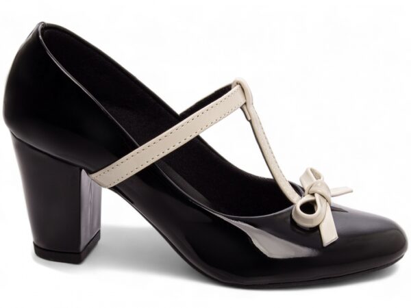 Sapato Scarpin Boneca Mary Jane Salto Médio Alto Grosso AVS 771A