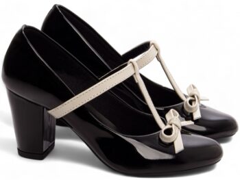 Sapato Scarpin Boneca Mary Jane Salto Médio Alto Grosso AVS 771A