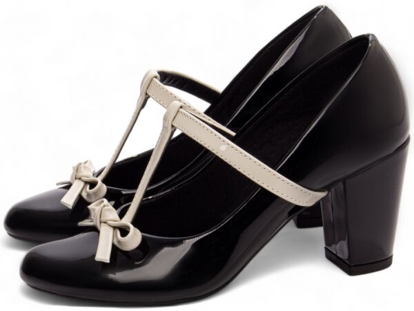 Sapato Scarpin Boneca Mary Jane Salto Médio Alto Grosso AVS 771A