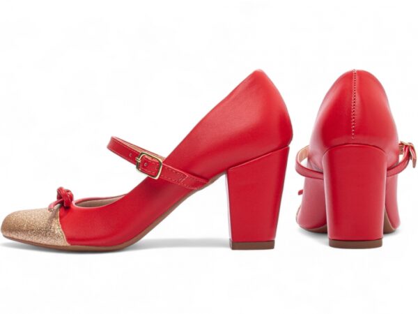 Sapato Scarpin Boneca Mary Jane Salto Médio Alto Grosso AVS 772B