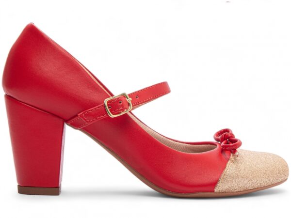 Sapato Scarpin Boneca Mary Jane Salto Médio Alto Grosso AVS 772B