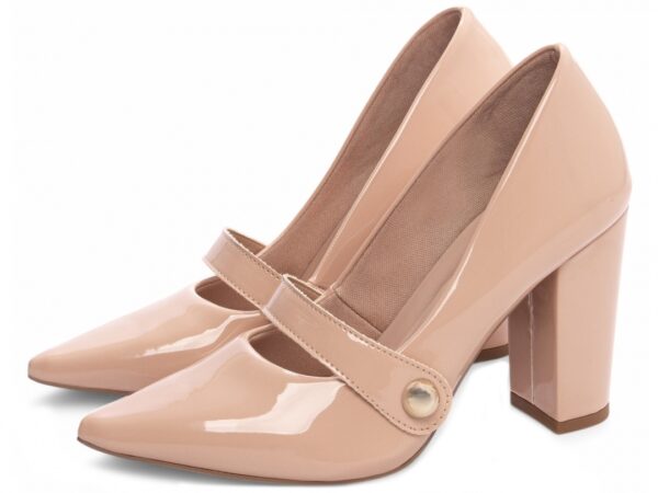 Sapato Scarpin Rose Salto Alto Quadrado Torricella AVS 65-13C