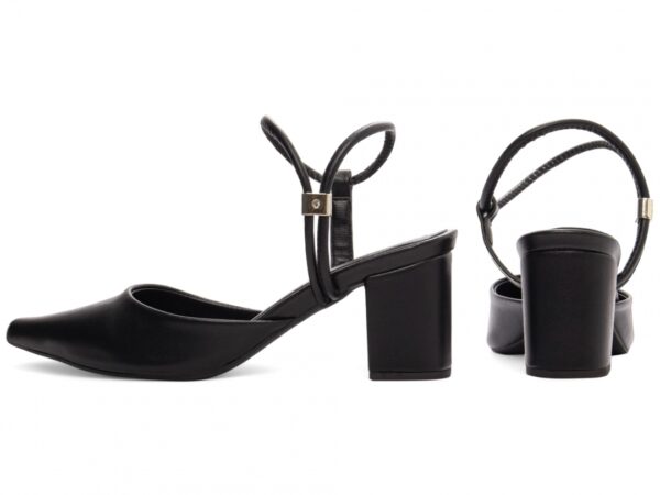 Sapato Scarpin Saltinho Baixo Bico Fino Preto Torricella AVS 600.06A