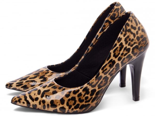 Sapato Scarpin Salto Alto Bico Fino Estampado Torricella AVS 65-02G