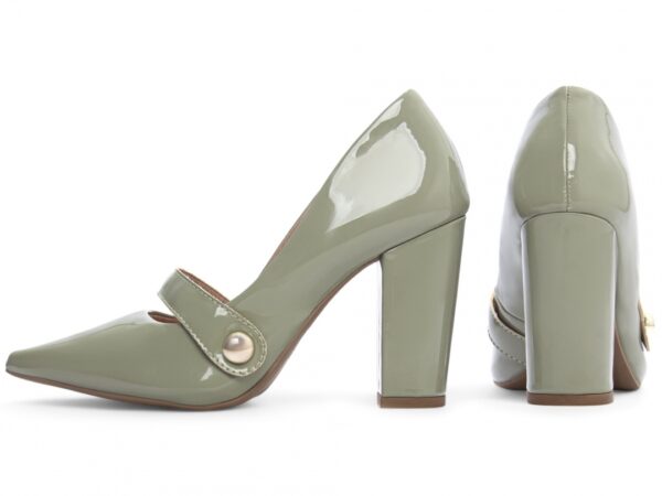 Sapato Scarpin Salto Alto Quadrado Verde Torricella AVS 65-13E