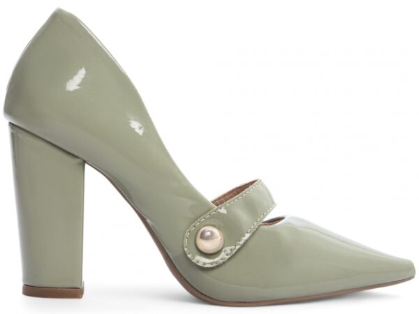 Sapato Scarpin Salto Alto Quadrado Verde Torricella AVS 65-13E