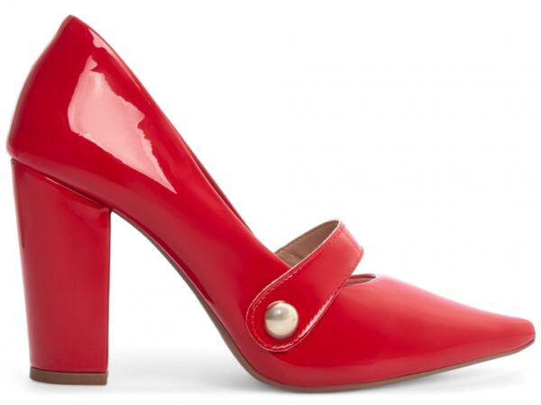 Sapato Scarpin Salto Alto Quadrado Vermelho Torricella AVS 65-13F