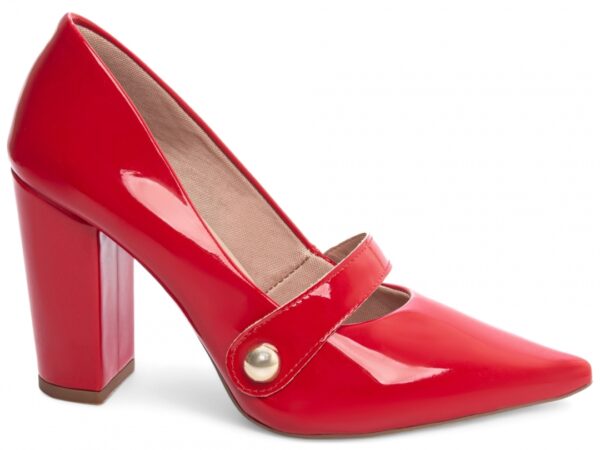 Sapato Scarpin Salto Alto Quadrado Vermelho Torricella AVS 65-13F