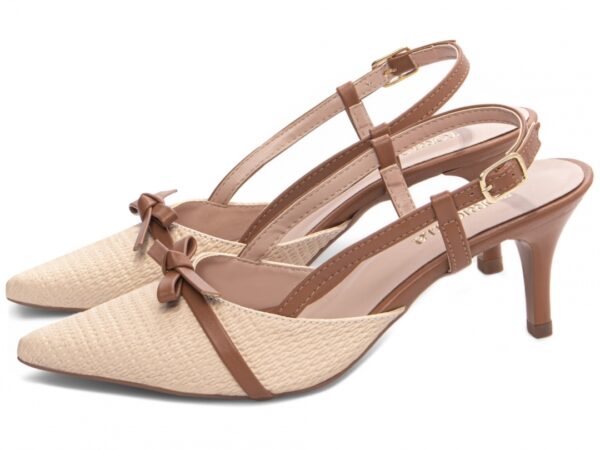 Sapato Scarpin Salto Baixo Fino Caramelo Torricella AVS 600