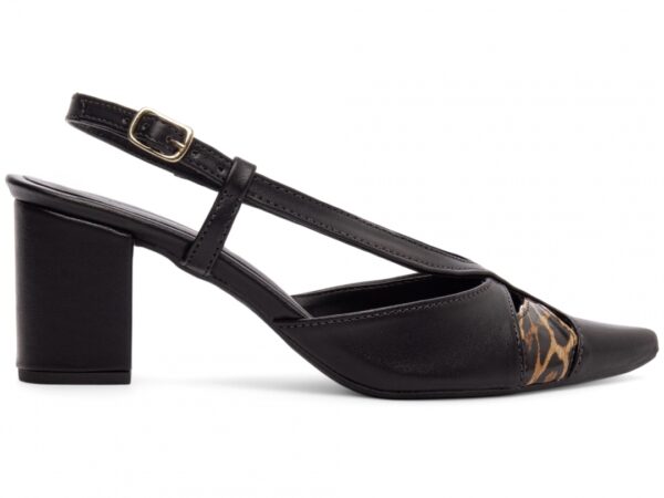 Sapato Scarpin Salto Baixo Fino Preto Torricella AVS 600.07A