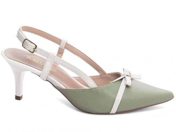 Sapato Scarpin Salto Baixo Fino Verde Torricella AVS 600.12B