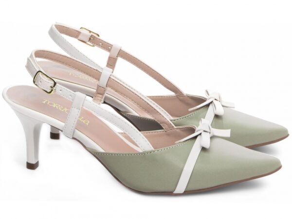 Sapato Scarpin Salto Baixo Fino Verde Torricella AVS 600.12B