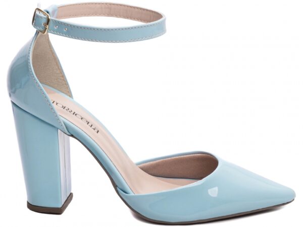 Sapato Scarpin Salto Bico Fino Azul Torricella AVS 65-03E