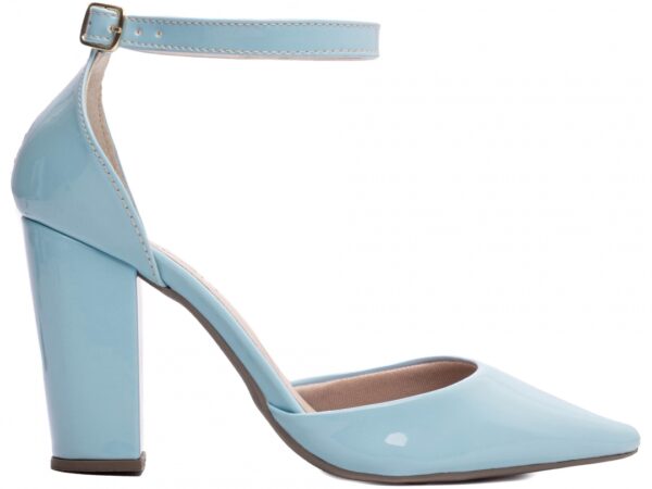 Sapato Scarpin Salto Bico Fino Azul Torricella AVS 65-03E