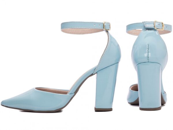 Sapato Scarpin Salto Bico Fino Azul Torricella AVS 65-03E