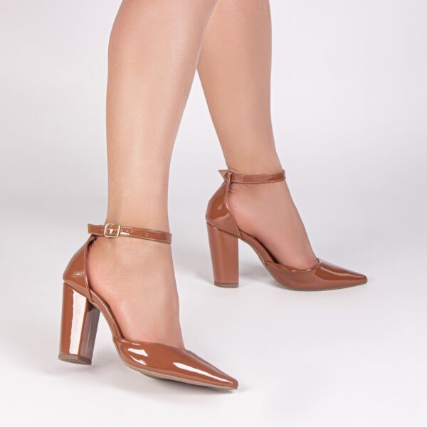 Sapato Scarpin Salto Bico Fino Caramelo Torricella 65-03C
