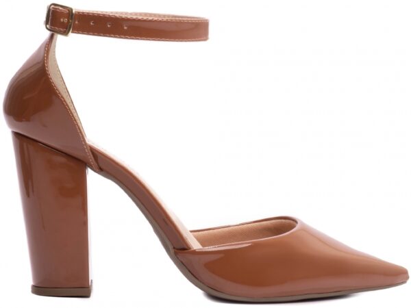 Sapato Scarpin Salto Bico Fino Caramelo Torricella 65-03C