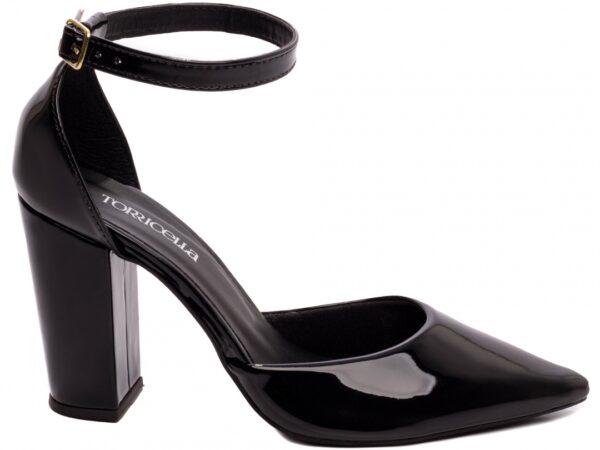 Sapato Scarpin Salto Bico Fino Preto Torricella 65-03A