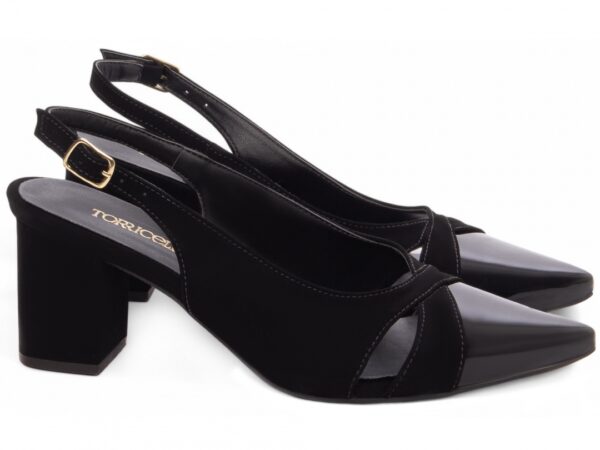 Sapato Scarpin Salto Bico Fino Preto Torricella AVS 600.01A (5)