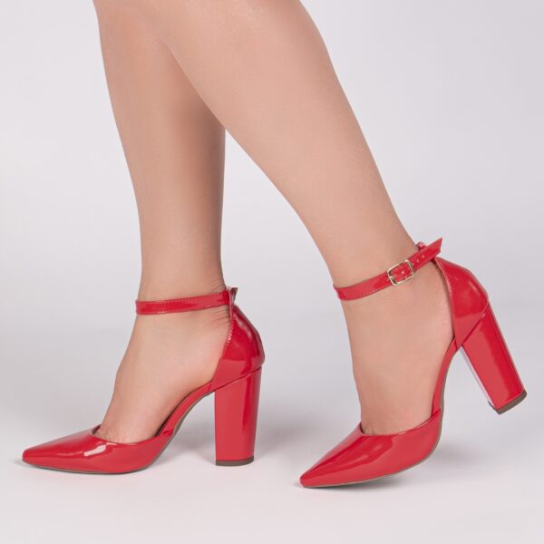 Sapato Scarpin Salto Bico Fino Vermelho Torricella AVS 65-03F