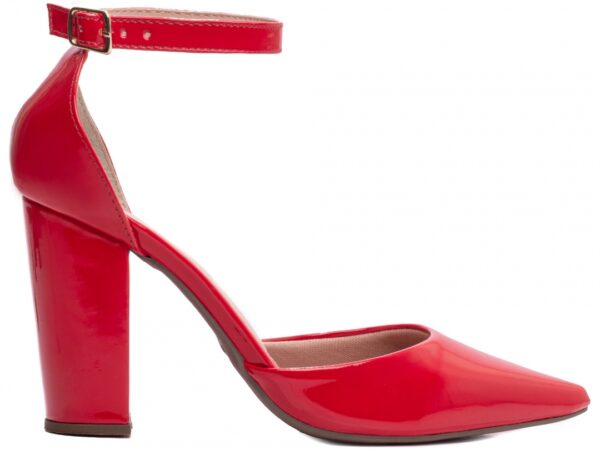 Sapato Scarpin Salto Bico Fino Vermelho Torricella AVS 65-03F