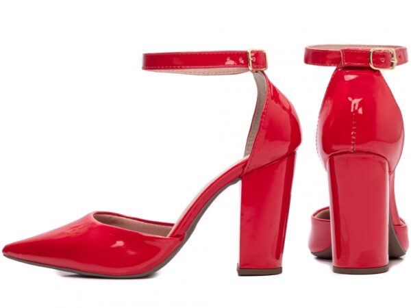 Sapato Scarpin Salto Bico Fino Vermelho Torricella AVS 65-03F
