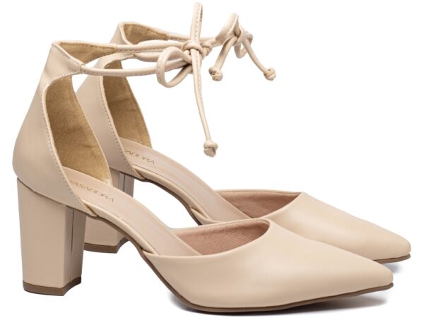 Sapato Scarpin Salto Bloco Grosso Baixo AVS 9000-03B_AR