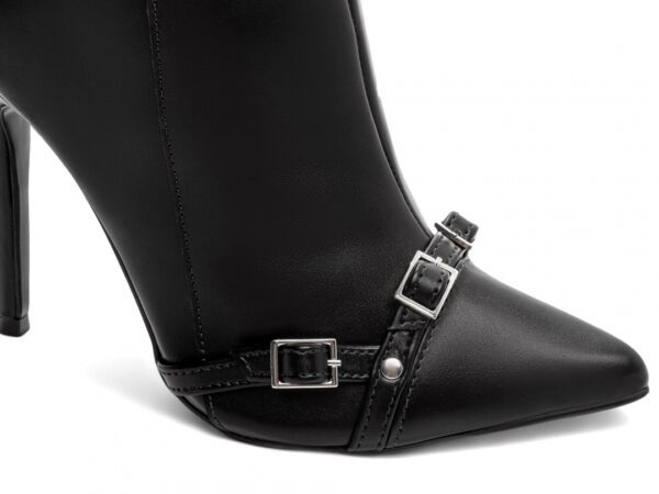 Bota Bico Fino Salto 12 Fno Cano Médio Preto Torricella AVS