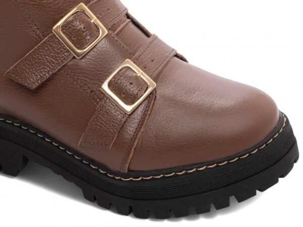 Bota Coturno Sola Tratorada Couro Torricella AVS 23B