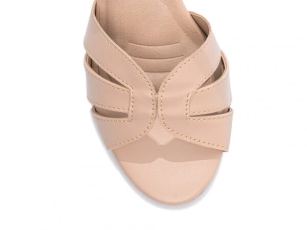 Sandália Feminina Tamanco Salto Grosso Rose AVS 8075C