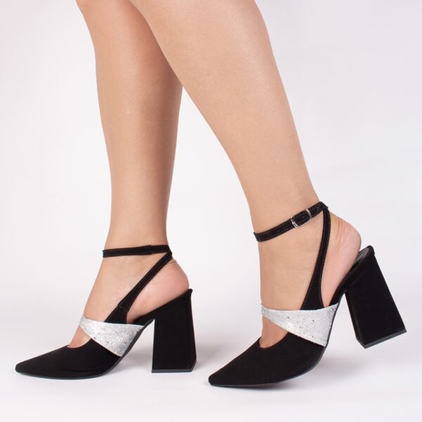 Sapato Scarpin Nobuck Glitter Torricella AVS 67075A