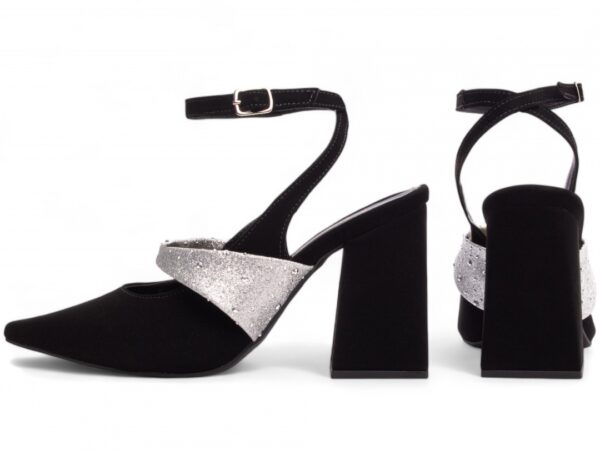 Sapato Scarpin Nobuck Glitter Torricella AVS 67075A
