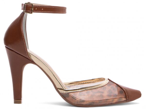 Sapato Scarpin Salto Bico Fino Caramelo Torricella AVS 68002B