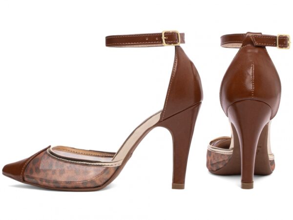 Sapato Scarpin Salto Bico Fino Caramelo Torricella AVS 68002B
