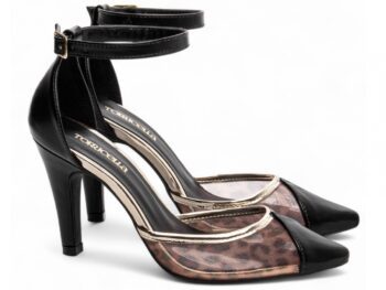 Sapato Scarpin Salto Bico Fino Preto Torricella AVS 68002A