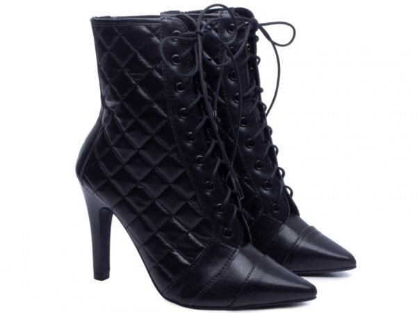 Bota Feminina Bico Fino Salto Cano Curto Torricela AVS 67001A