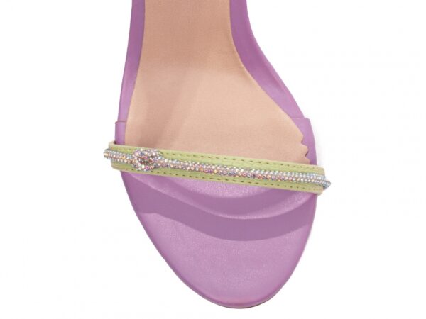Sandália Feminina Salto Alto Fino Roxo Torricella AVS 301.01A