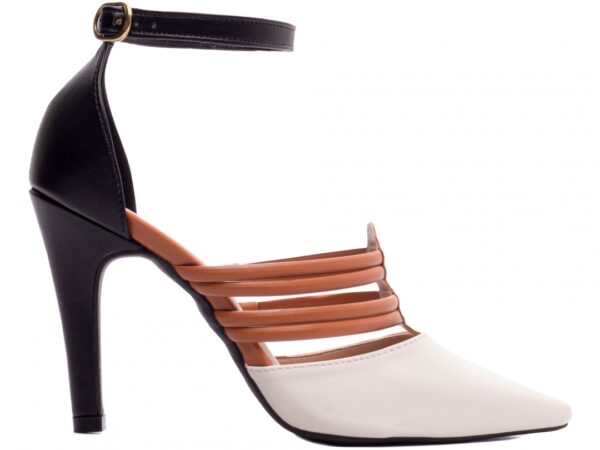 Sandália Scarpin Bege Madrinha Sapato Salto Médio Torricella AVS 66082J