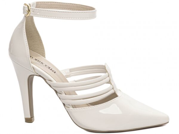 Sandália Scarpin Off White Noiva Sapato Torricella AVS 66082H