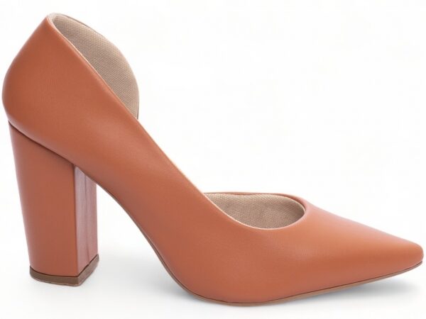 Sapato Scarpin Abertura Lateral Salto Alto Grosso AVS 65-05E