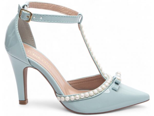 Sapato Scarpin Azul Salto Alto Fino Torricella AVS 66058D
