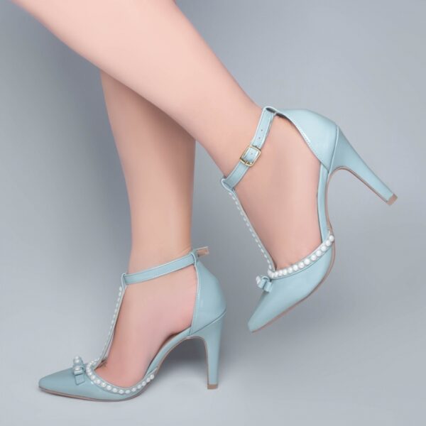 Sapato Scarpin Azul Salto Alto Fino Torricella AVS 66058D
