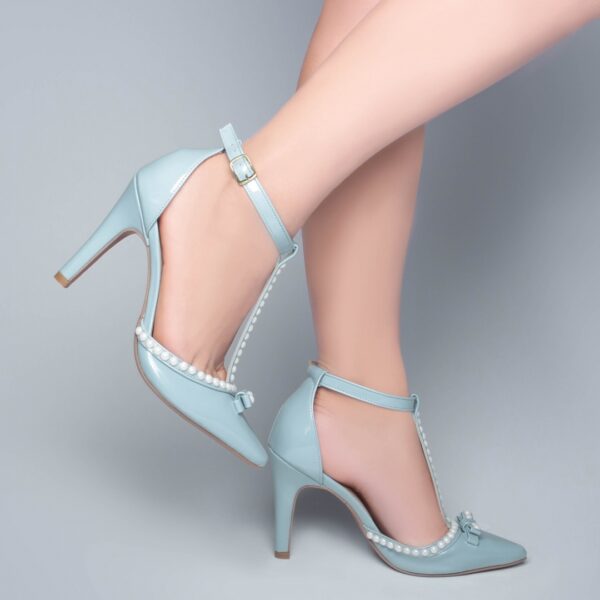 Sapato Scarpin Azul Salto Alto Fino Torricella AVS 66058D