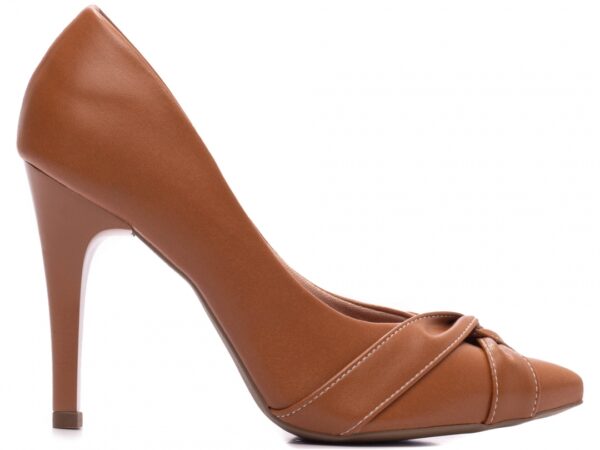 Sapato Scarpin Bico Fino Caramelo Salto Torricella AVS 9200-113B