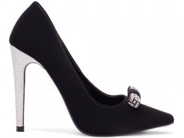 Sapato Scarpin Nobuck Preto Salto 12 Torricella AVS 80013A