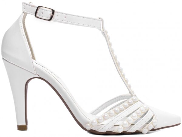 Sapato Scarpin Noiva Branco Salto Medio Casamento Torricella AVS 67062A