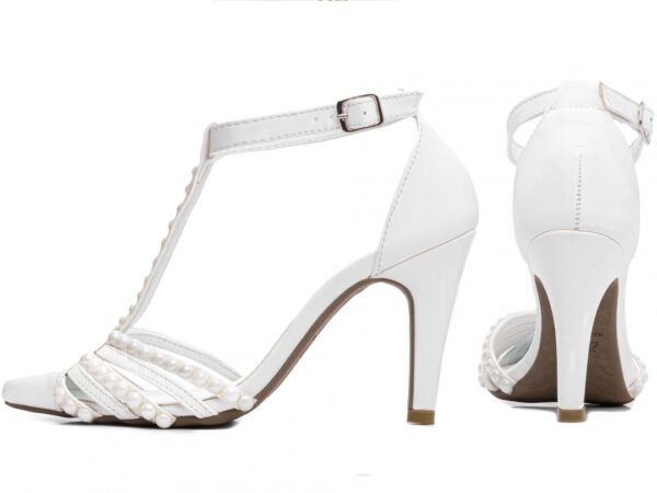 Sapato Scarpin Noiva Branco Salto Medio Casamento Torricella AVS 67062A