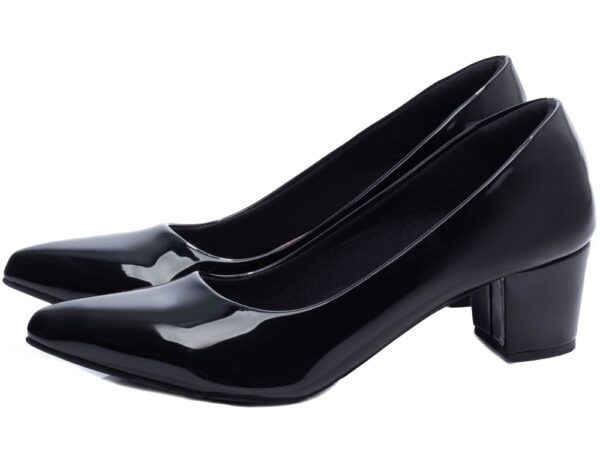 Sapato Scarpin Salto Bloco Grosso Baixo Preto AVS 7050-01A_AR