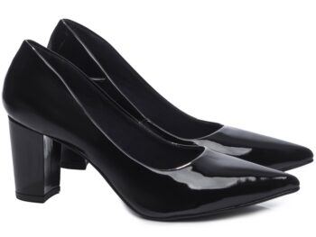 Sapato Scarpin Salto Grosso Verniz Torricella AVS 8000-02G_AR